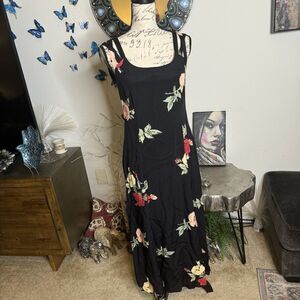 R.J. Stevens Carol Escritor Women’s Maxi Vintage Dress Flowy Floral Size US 10